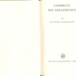خرید و دانلود نسخه کامل کتاب Lehrbuch des Akkadischen