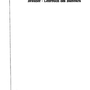 خرید و دانلود نسخه کامل کتاب Lehrbuch des Bambara