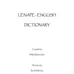 خرید و دانلود نسخه کامل کتاب Lenapé-English dictionary