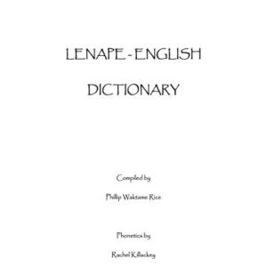 خرید و دانلود نسخه کامل کتاب Lenapé-English dictionary