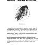خرید و دانلود نسخه کامل کتاب Lenape – English Dictionary