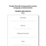 خرید و دانلود نسخه کامل کتاب Lenguaje y Comunicación 1º Básico. Prueba Final de Comprensión Lectora