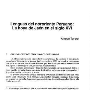 خرید و دانلود نسخه کامل کتاب Lenguas del nororiente Peruano: La hoya de Jaén (Perú) en el siglo XVI