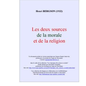 خرید و دانلود نسخه کامل کتاب Les deux sources de la morale et de la Religion