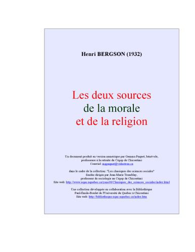 خرید و دانلود نسخه کامل کتاب Les deux sources de la morale et de la Religion_68cf17a3a356b.jpeg خرید و دانلود نسخه کامل کتاب Les deux sources de la morale et de la Religion