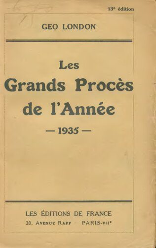 خرید و دانلود نسخه کامل کتاب Les grands procès de l’année 1935_68c76dd12cf5b.jpeg خرید و دانلود نسخه کامل کتاب Les grands procès de l’année 1935