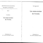 خرید و دانلود نسخه کامل کتاب Les noms-racines de l’Avesta