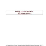 خرید و دانلود نسخه کامل کتاب Lexique informatique pour débutants