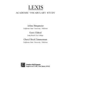 خرید و دانلود نسخه کامل کتاب Lexis: Academic Vocabulary Study for ESL Students