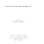 خرید و دانلود نسخه کامل کتاب Linguistic Diversity in Nepal Perspectives on Language Policy