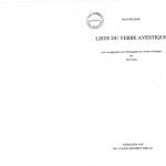 خرید و دانلود نسخه کامل کتاب Liste du verbe avestique. Avec un appendice sur l’orthographe des racines avestiques