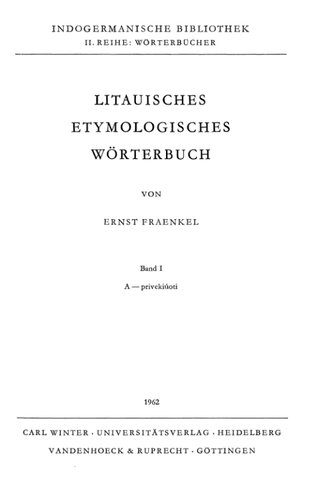 خرید و دانلود نسخه کامل کتاب Litauisches etymologisches Wörterbuch, Bd. 1-2_68c4ff79b54fb.jpeg خرید و دانلود نسخه کامل کتاب Litauisches etymologisches Wörterbuch, Bd. 1-2