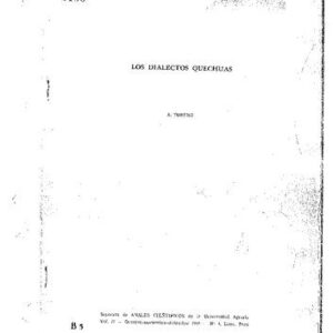 خرید و دانلود نسخه کامل کتاب Los dialectos quechuas