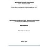 خرید و دانلود نسخه کامل کتاب Los impuestos locales en el Perú: Aspectos institucionales y desempeño fiscal del impuesto predial