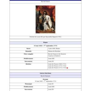 خرید و دانلود نسخه کامل کتاب Louis XIV de France (plusieurs auteurs)