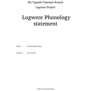 خرید و دانلود نسخه کامل کتاب Lugwere Phonology statement