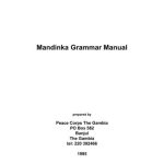 خرید و دانلود نسخه کامل کتاب Mandinka Grammar Manual