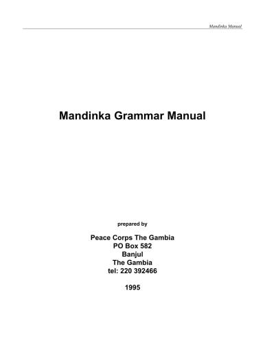 خرید و دانلود نسخه کامل کتاب Mandinka Grammar Manual_68bdac25a722c.jpeg خرید و دانلود نسخه کامل کتاب Mandinka Grammar Manual