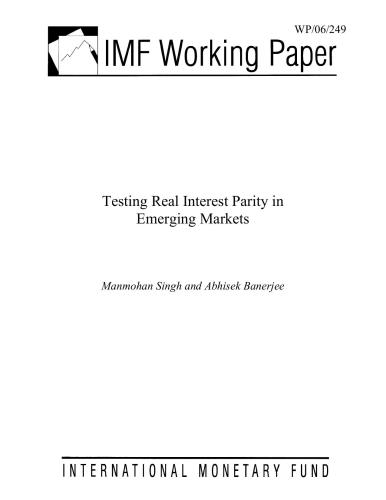 خرید و دانلود نسخه کامل کتاب Manmohan Singh, Abhisek Banerjee Testing Real Interest Parity in Emerging Markets_68cae9ff85c3b.jpeg خرید و دانلود نسخه کامل کتاب Manmohan Singh, Abhisek Banerjee Testing Real Interest Parity in Emerging Markets