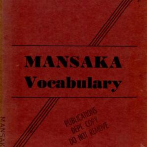 خرید و دانلود نسخه کامل کتاب Mansaka Vocabulary