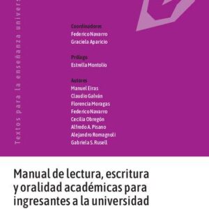 خرید و دانلود نسخه کامل کتاب Manual De Lectura Escritura Y Oralidad Academicas Para Ingresantes A La Universidad