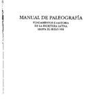 خرید و دانلود نسخه کامل کتاب Manual de paleografía : fundamentos e historia de la escritura latina hasta el siglo VIII