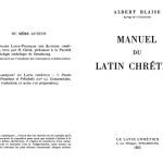 خرید و دانلود نسخه کامل کتاب Manuel du latin chretien