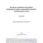 خرید و دانلود نسخه کامل کتاب Más allá de la igualdad de oportunidades: Desigualdad de ingresos, responsabilidad individual y movilidad social en el Perú. Informe final