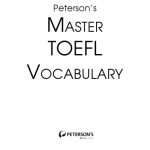 خرید و دانلود نسخه کامل کتاب Master the TOEFL Vocabulary (Peterson’s Master the TOEFL Vocabulary)