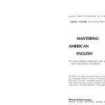 خرید و دانلود نسخه کامل کتاب Mastering American English (Saxon Series in English as a Second Language)
