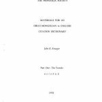 خرید و دانلود نسخه کامل کتاب Materials for an Oirat-Mongolian to English citation dictionary (Part I)