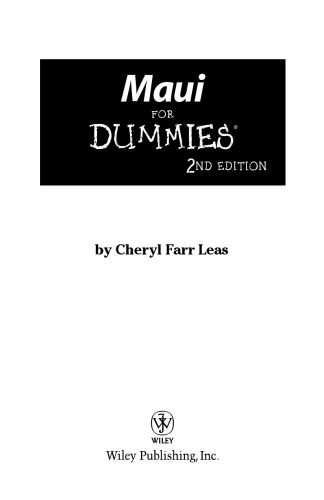 خرید و دانلود نسخه کامل کتاب Maui For Dummies, Second Edition_68c9b6253d9ff.jpeg خرید و دانلود نسخه کامل کتاب Maui For Dummies, Second Edition