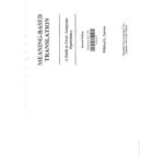 خرید و دانلود نسخه کامل کتاب Meaning-based Translation. A Guide to Cross-Language Equivalence