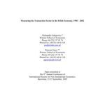 خرید و دانلود نسخه کامل کتاب Measuring the Transaction Sector in the Polish Economy, 1996 – 2002
