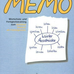 خرید و دانلود نسخه کامل کتاب Memo. Wortschatztraining und Fertigkeitstraining zum Zertifikat Deutsch als Fremdsprache Lehr- und Übungsbuch