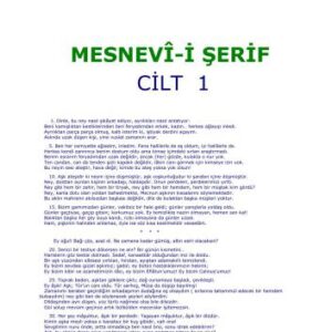 خرید و دانلود نسخه کامل کتاب Mesnevî. 1 cilt