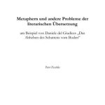 خرید و دانلود نسخه کامل کتاب Metaphern und andere Probleme der literarischen Übersetzung am Beispiel von Daniele del Giudices Das Abheben des Schattens vom Boden