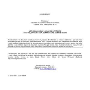 خرید و دانلود نسخه کامل کتاب Méthodologie de l’analyse littéraire