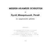 خرید و دانلود نسخه کامل کتاب Midden-Aramese schriften in Syrië, Mesopotamië, Perzië en aangrenzende gebieden