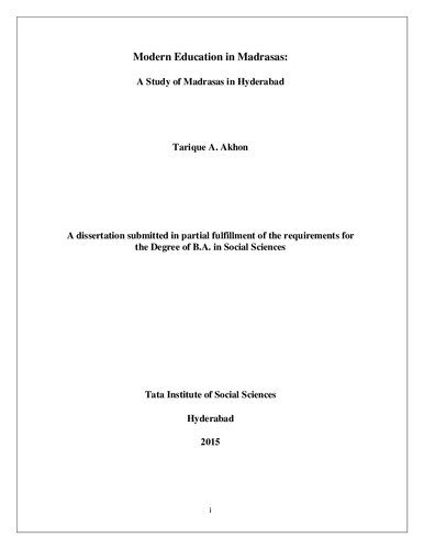 خرید و دانلود نسخه کامل کتاب Modern Education in Madrassas: A Study of Madrassahs in Hyderabad_68cd1c289c3ff.jpeg خرید و دانلود نسخه کامل کتاب Modern Education in Madrassas: A Study of Madrassahs in Hyderabad