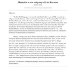 خرید و دانلود نسخه کامل کتاب Mondzish: a new subgroup of Lolo-Burmese