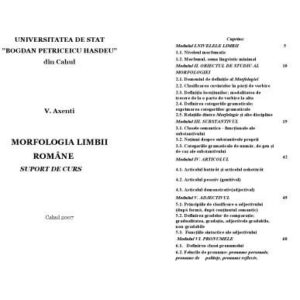 خرید و دانلود نسخه کامل کتاب Morfologia limbii romane