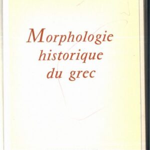 خرید و دانلود نسخه کامل کتاب Morphologie historique du grec