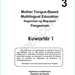 خرید و دانلود نسخه کامل کتاب Mother Tongue-Based Multilingual Education. Kagamitan ng Mag-aaral. Pangasinan 3