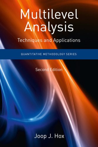 خرید و دانلود نسخه کامل کتاب Multilevel Analysis: Techniques and Applications, Second Edition_68c8e146a6996.jpeg خرید و دانلود نسخه کامل کتاب Multilevel Analysis: Techniques and Applications, Second Edition