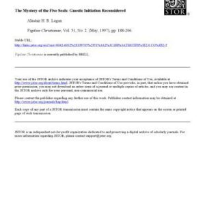 خرید و دانلود نسخه کامل کتاب Mystery of the Five Seals: Gnostic Initiation Reconsidered