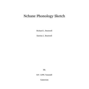 خرید و دانلود نسخه کامل کتاب Nchane Phonology Sketch