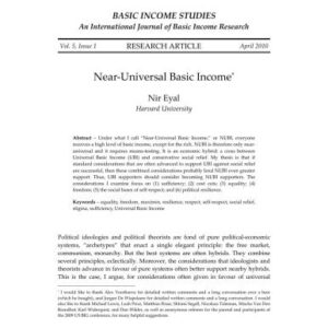 خرید و دانلود نسخه کامل کتاب Near-Universal Basic Income