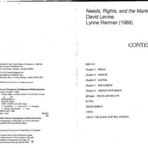 خرید و دانلود نسخه کامل کتاب Needs, Rights, and the Market