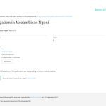 خرید و دانلود نسخه کامل کتاب Negation in Mozambican Ngoni or The many ways of saying “no” in Ngoni